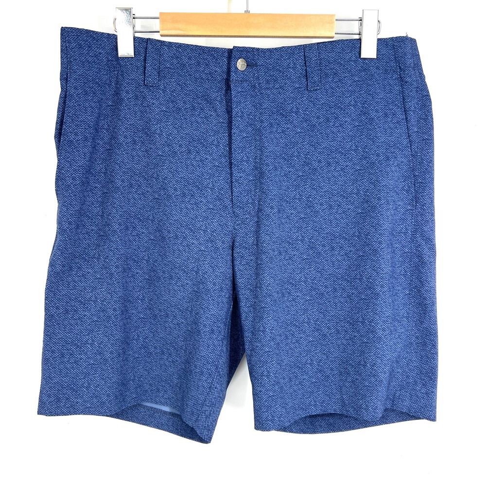 Callaway Golf Shorts Mens 36 Blue Heather Performance Stretch Flat Front 9"